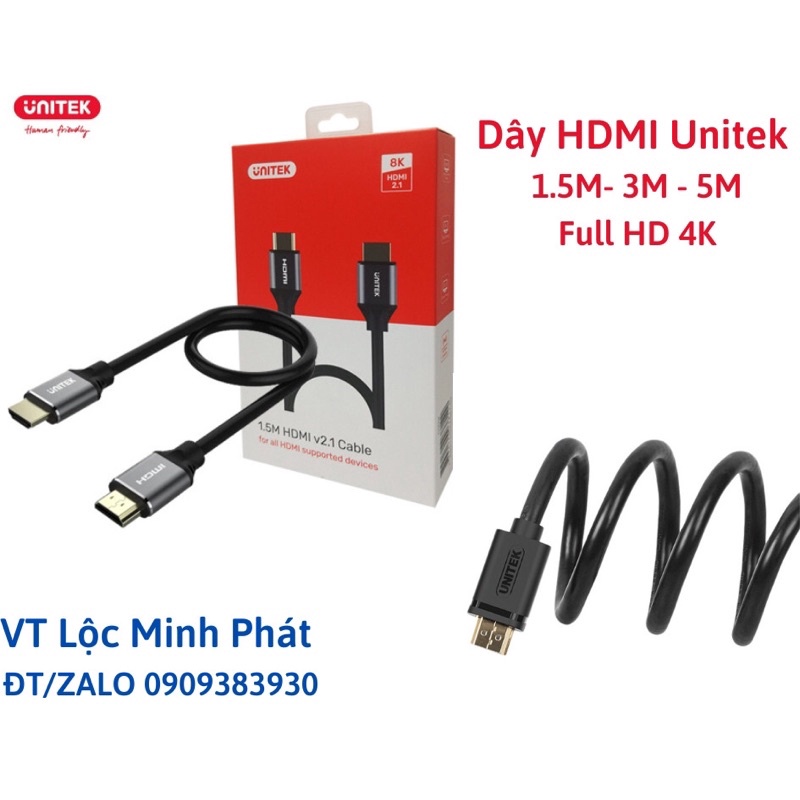 Dây cáp HDMI UNITEK Ultra 4K 1.5M-3M- 5M .HÀNG CHÍNH HÃNG | Shopee Việt Nam