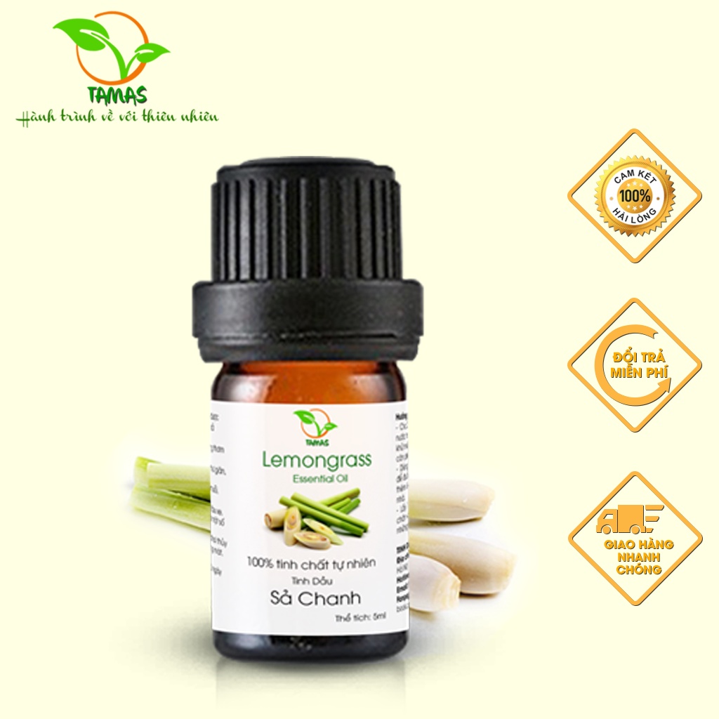 Mô tả Tinh Dầu Sả Chanh Nguyên Chất TAMAS Chai 5ml - 1