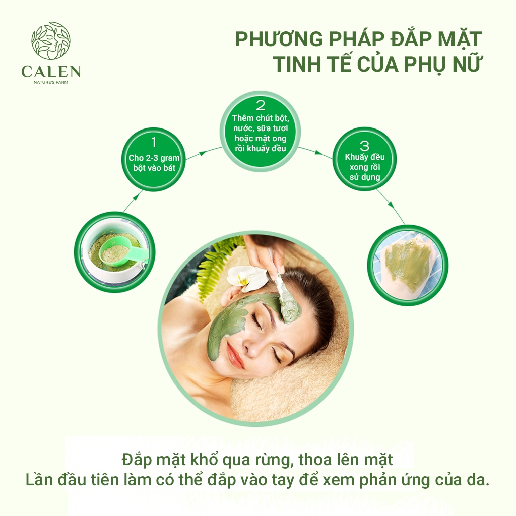 Bột khổ qua nguyên chất, mặt nạ bột khổ qua Calen Mask