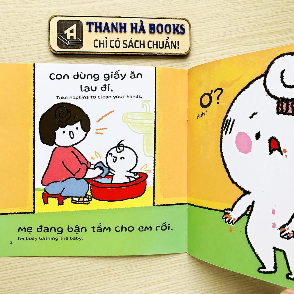 Mô tả Sách - Ehon Kĩ Năng Sống - Miu Miu Tự Lập - Phần 2 - Song ngữ Việt-Anh (Dành cho bé từ 1-6 tuổi) (Lẻ tùy chọn) - 9