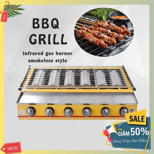 Bếp nướng thịt bbq bằng gas ETON ET-K233 6 họng đốt nhiệt độ cao, không tạt lửa