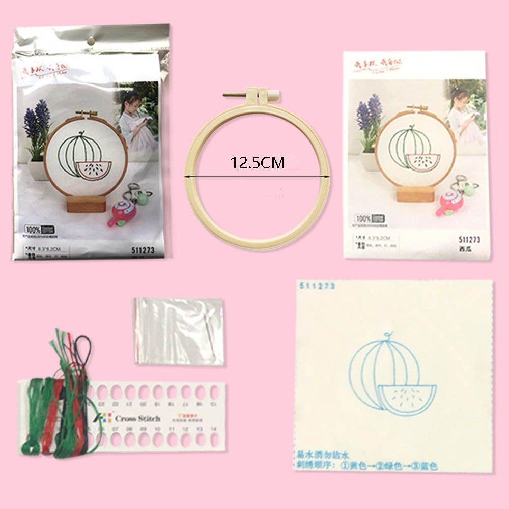 ODAKA DIY Bộ dụng cụ thêu thủ công DIY Dụng cụ đục lỗ thủ công Bastidor Para Pakketten Kruissteek Phụ kiện may vá Vòng thêu