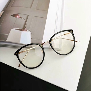 Kính giả cận gọng tròn Hottrend nam nữ phong cách Hàn Quốc mắt kính không độ chống tia UV đẹp giá rẻ HANASO 019
