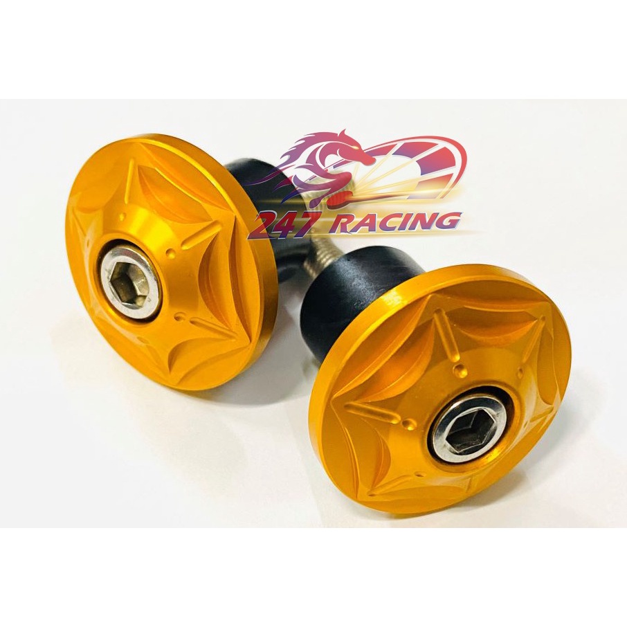 Gù tay lái Titan Gr5 màu Vàng gắn xe máy Sirius,Wave,Exciter,Sonic,Raider,Satria....