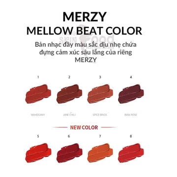 ( SLN 10 ) ( SLN 9 ) Son Kem Lì, Siêu Mịn Merzy Bite The Beat Mellow Tint 4g