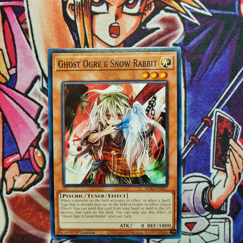 Thẻ bài Yugioh chính hãng | Ghost Ogre & Snow Rabbit | SDAZ Common ...