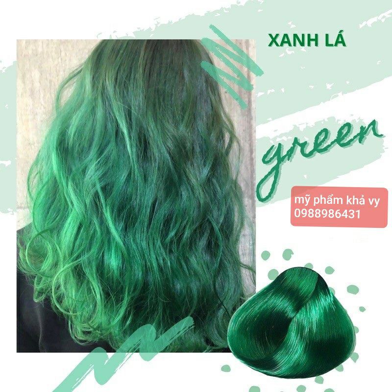 Làm thế nào để nhuộm tóc màu 0.99 (màu xanh lá) đúng cách?
