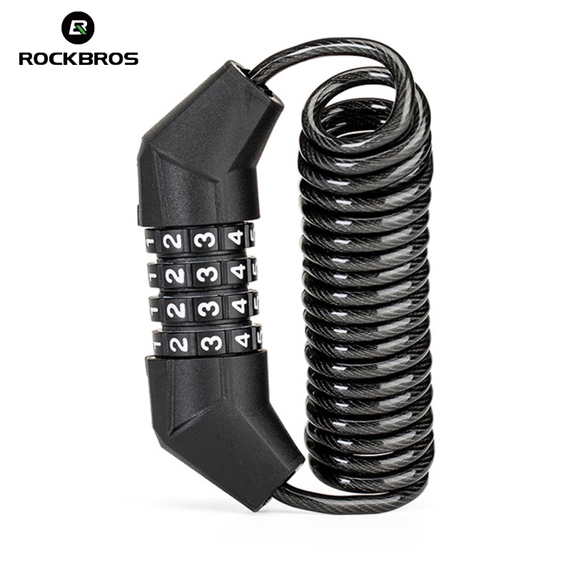 Rockbros Khóa Chống Trộm Đa Năng Cho Xe Đạp, Xe Điện và Mũ Bảo Hiểm Xe Máy
