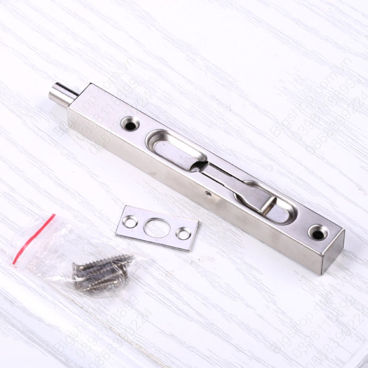Chốt chặn cửa âm bằng inox 304, loại 6 inch, chặn cát-chặn bụi bẩn âm ...