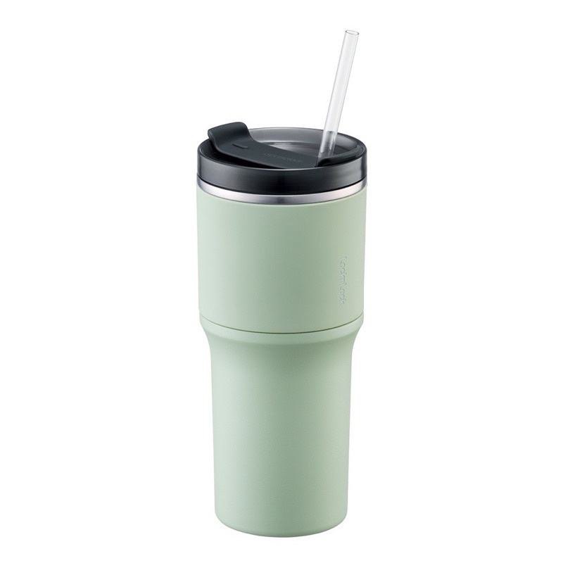 Ly giữ nhiệt LocknLock Metro Drive 650ml LHC4277S Xanh Mint , SUS304 , kèm ống hút và cọ - K-MALL