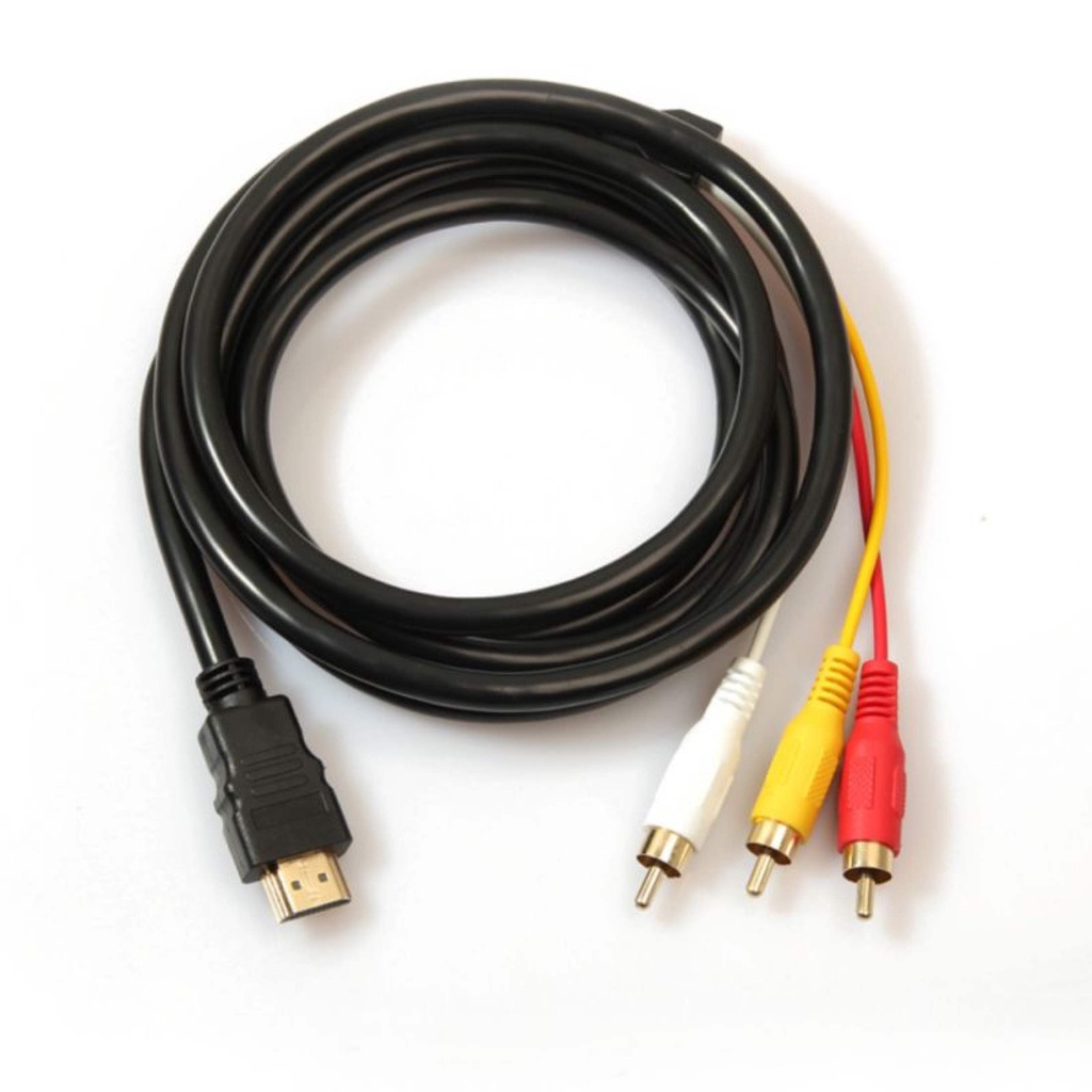 Cáp Kết Nối HDMI Sang AV-3RCA 1.5 Mét Cáp Chuyển Đổi Cắm Và Chạy Độ Nét Cao