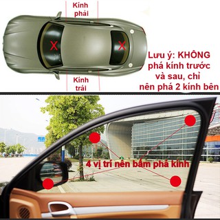 Búa Thoát Hiểm Ô Tô An Toàn Kèm Dao Cắt