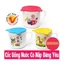 Cốc uống nước hình thú 180ml | Cốc nhựa cao cấp có quai cầm và nắp đậy mềm