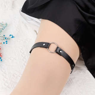 Vòng Đeo Chân / Dây Nịt Vớ Bằng Da pu Đàn Hồi Đính Đinh Tán Trái Tim punk / Gothic harajuku Quyến Rũ Cho Nữ garter