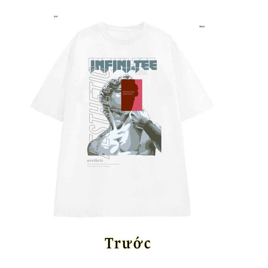 Áo thun INFINITEE Fni0009, Thun 100% Cotton - form rộng Unisex