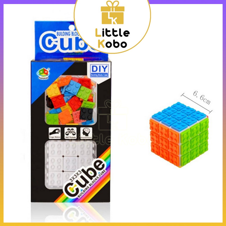 Rubik FanXin Block 3x3 DIY Rubic Biến Thể 3 Tầng Lắp Ráp Đồ Chơi Trí ...