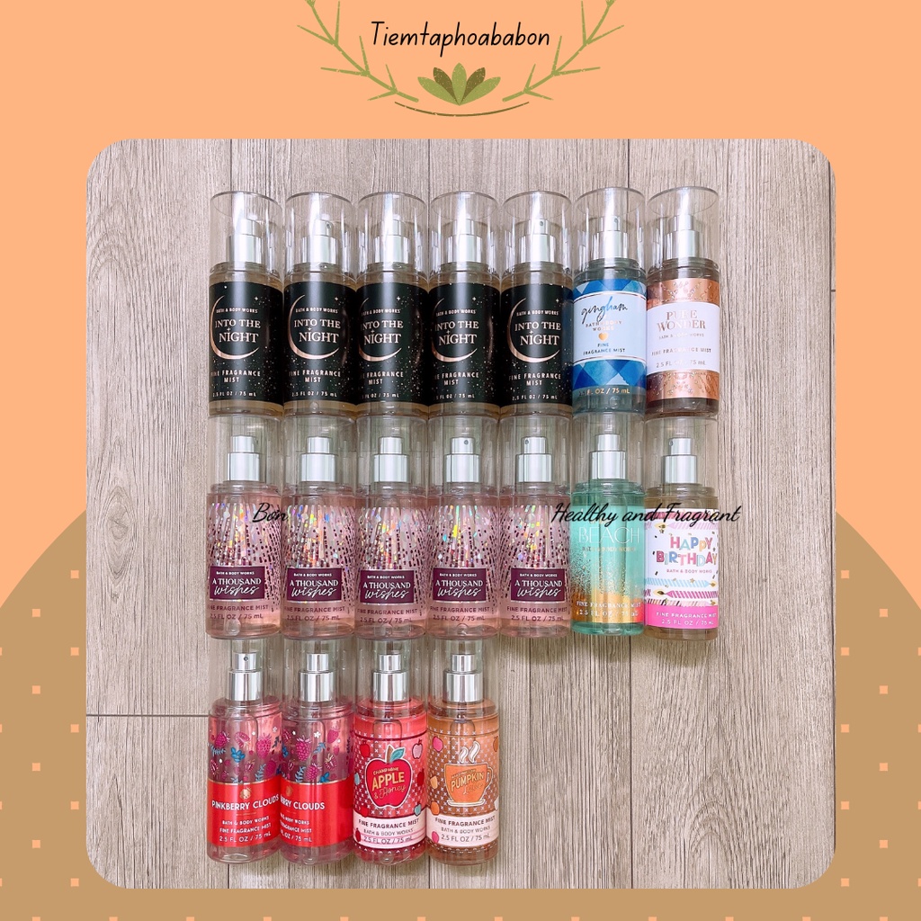 /BILL US - PART I/ Xịt thơm toàn thân 🍊(body mist) 🍊 Travel size 🍊 75ml ...