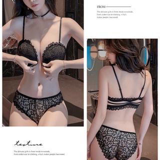 Bộ Đồ Lót Ren Không Dây Nâng Ngực Tàng Hình Chống Trượt Có Thể Tháo Rời Thời Trang Quyến Rũ Cho Nữ