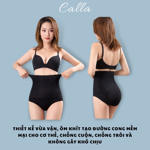 Quần lót cạp cao nâng mông thon gọn bụng CALLALADY gen nịt bụng định hình bụng thon gọn 4 thanh chống cuộn siêu mỏng mát