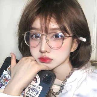 Mắt kính thời trang nữ gọng cận ngố tròn phong cách Nhật Hàn cá tính chống bức xạ và ánh sáng xanh phối đồ đẹp 073