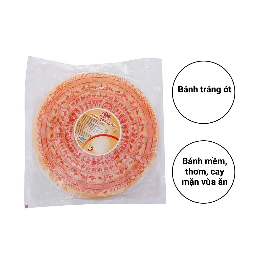 Bánh Tráng Ớt Tây Ninh Việt San Gói 280g - Vị Cay Nồng Dẻo Thơm Ăn Vặt Ngon