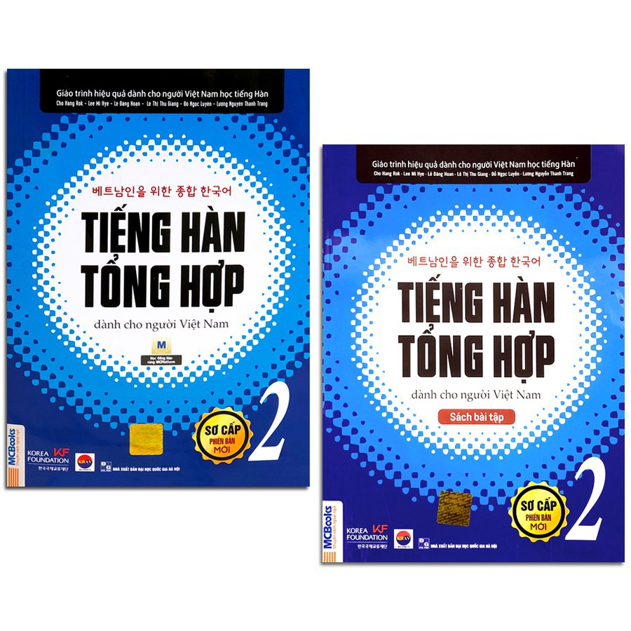 Sách - Combo Giáo Trình Tiếng Hàn Tổng Hợp Dành Cho Người Việt Nam Sơ Cấp 2 (Combo 2q, lẻ tùy chọn)