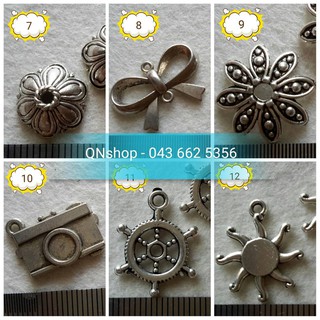 QNshop - Nguyên liệu Handmade (Mặt giả bạc mã 01-18 ; 10 cái/ 1 túi)