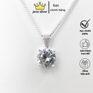 dây chuyền nữ , bạc 925 , mặt đá lấp lánh  - jena sliver