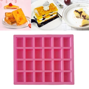 MỘT Khuôn Silicon Cho Sôcôla 24 Sâu Răng Hình Chữ Nhật Chocolate Kẹo Khuôn Hình Chữ Nhật Bánh Fondants Món Tráng Miệng Bánh Ngọt