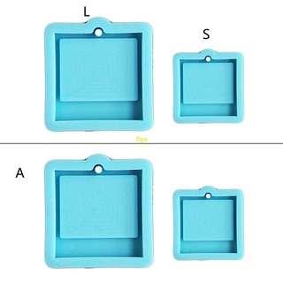 Creative Photo Frame Keychain Epoxy Resin Mold Handmade Pendants Silicone Mo