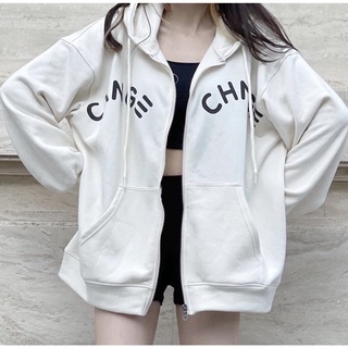 Áo Khoác Nỉ Bông CHNGE Nam Nữ Unisex Áo Hoodie Zip Form Rộng Phong Cách Hàn Quốc Ảnh Thật Sản Phẩm Có Sẵn