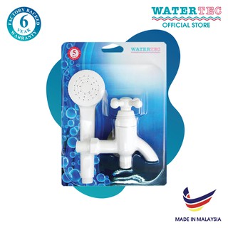 Bộ vòi sen tắm nhựa cao cấp WATERTEC WT001X màu trắng nhựa ABS/PP/POM Malaysia chống oxy hóa