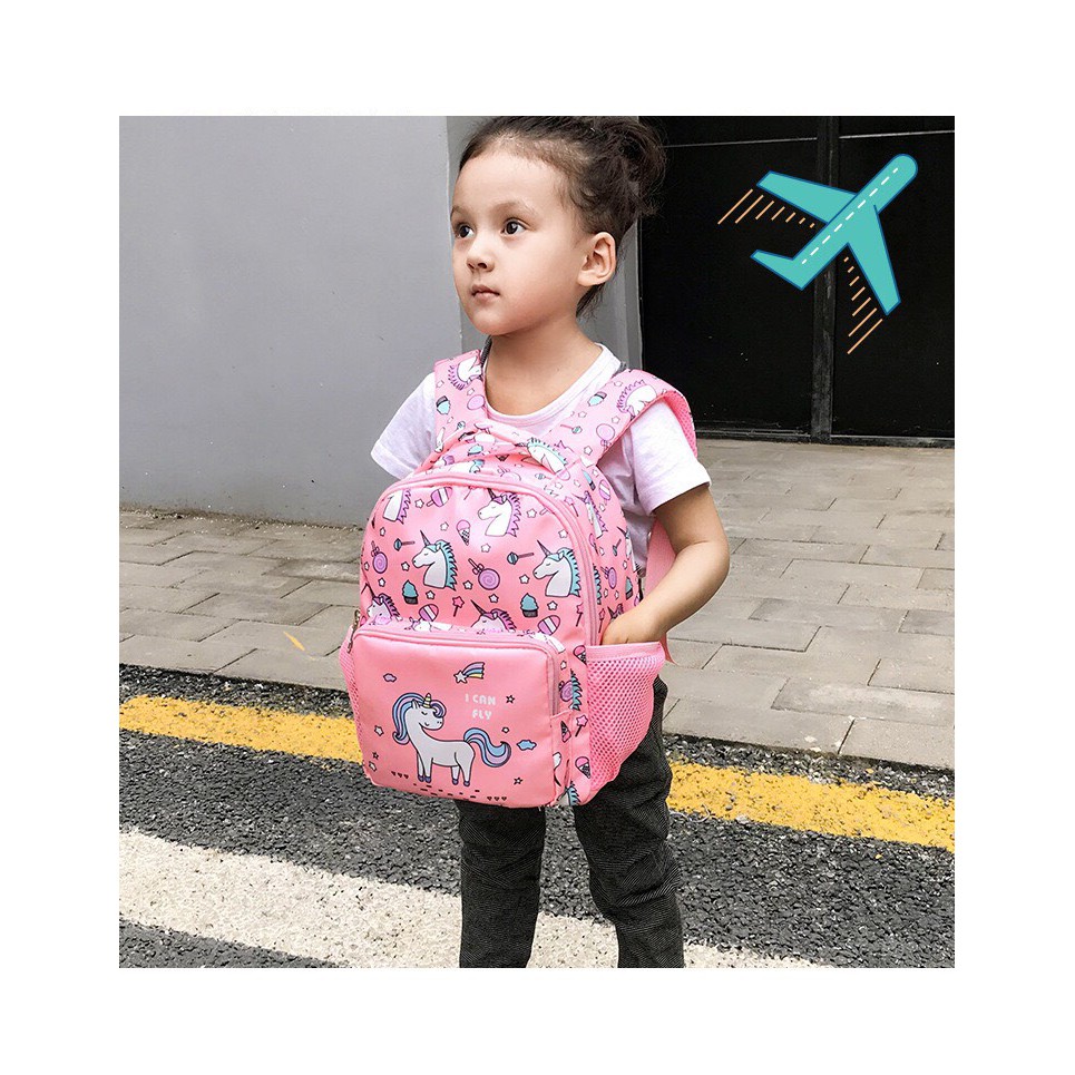 Ảnh Balo cho bé gái  đi học mẫu giáo mầm non 1989KIDS SHOP siêu nhẹ,chống thấm nước,đáng yêu,kích thước 27cm* 10cm*20cm 3