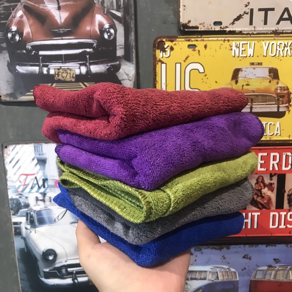Khăn Lau Xe Cao Cấp Microfiber Đa Năng Thấm Hút Cực Tốt