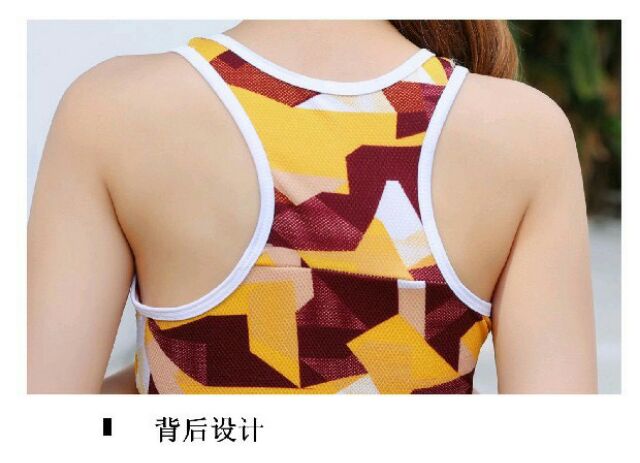 Bộ bơi quần áo tập thế thao cho nữ 3in1 có 2 màu mã 5855