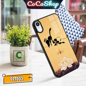 Ốp iphone in hình cực đẹp - Chữ nhẫn hoa sen - 6/6plus/6s/6splus/7/7plus/8/8plus/x/.....