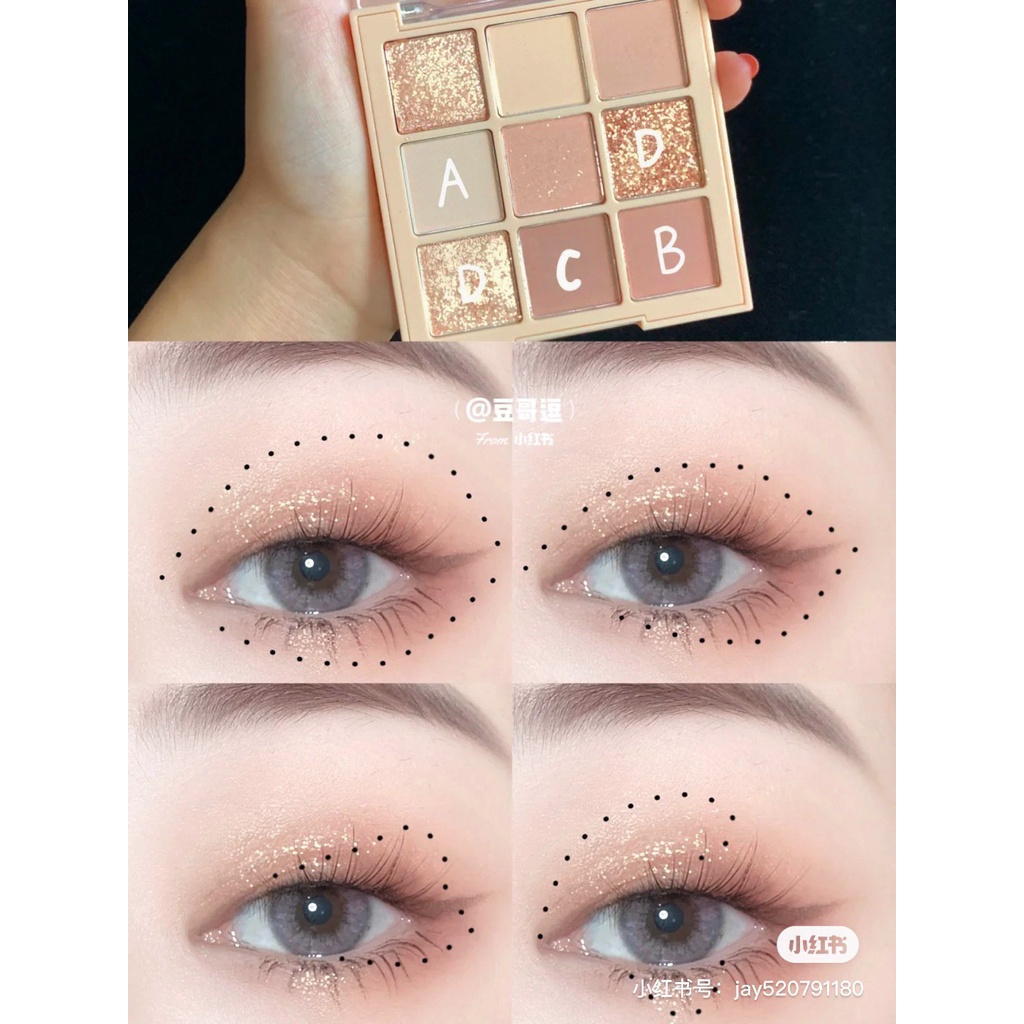 Bảng Phấn Mắt 9 Ô Hoa Gặp Hoa Nở Dikalu Blooming Your Own Beauty - DKL - 901