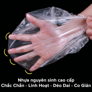 COMBO 100 Túi Bọc Thực Phẩm Đồ Ăn Chống Bụi, Túi Màng Bọc Đựng Thực Phẩm Dùng Một Lần Tiện Lợi