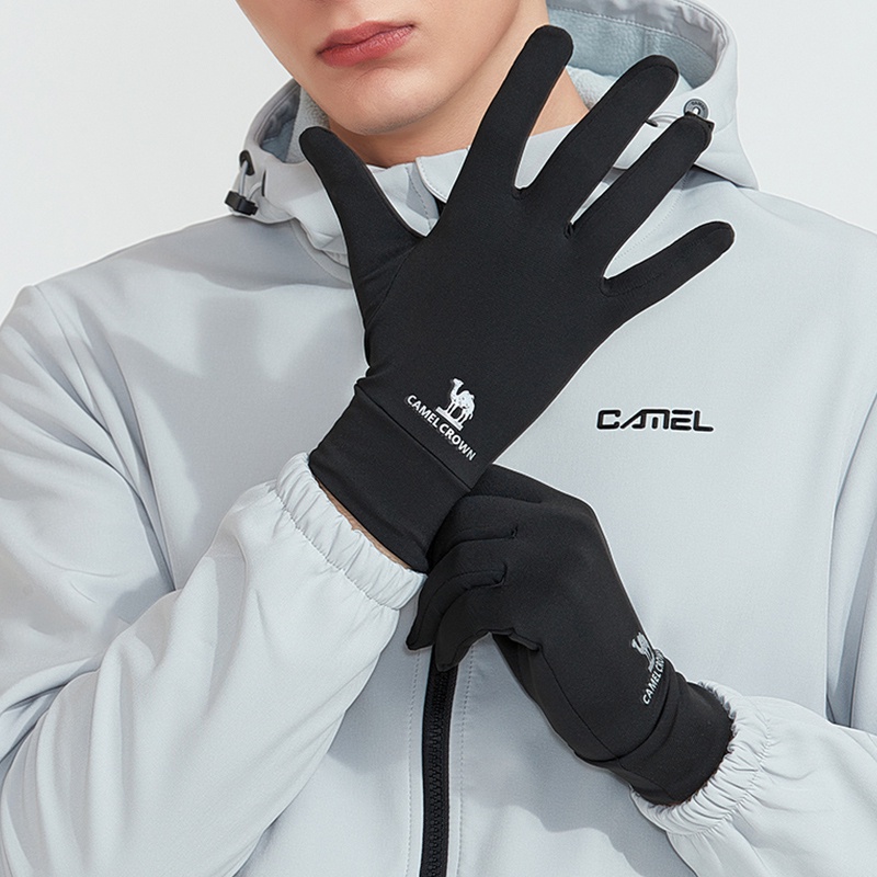 Ảnh Găng tay màn hình cảm ứng mỏng dành cho nam và nữ CAMEL CROWN Giữ ấm khi đi xe đạp Chơi thể thao ngoài trời 2