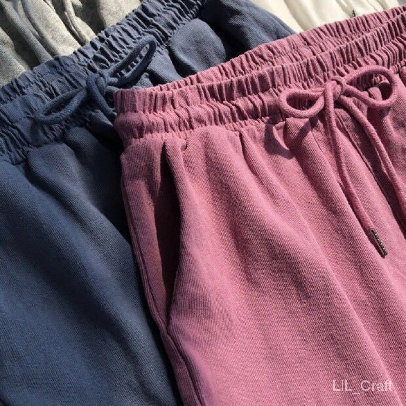 Quần short nữ eo cao co giãn, phong cách thể thao, màu trơn, phù hợp mặc hàng ngày, style Hàn Quốc