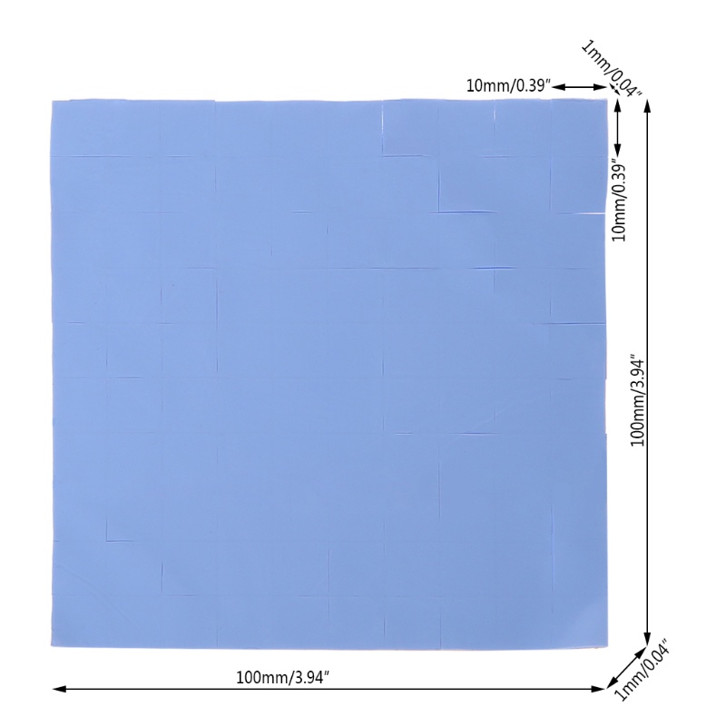 Set 100 Miếng Silicon Tản Nhiệt 100x100 X 1mm Cho Cpu Gpu