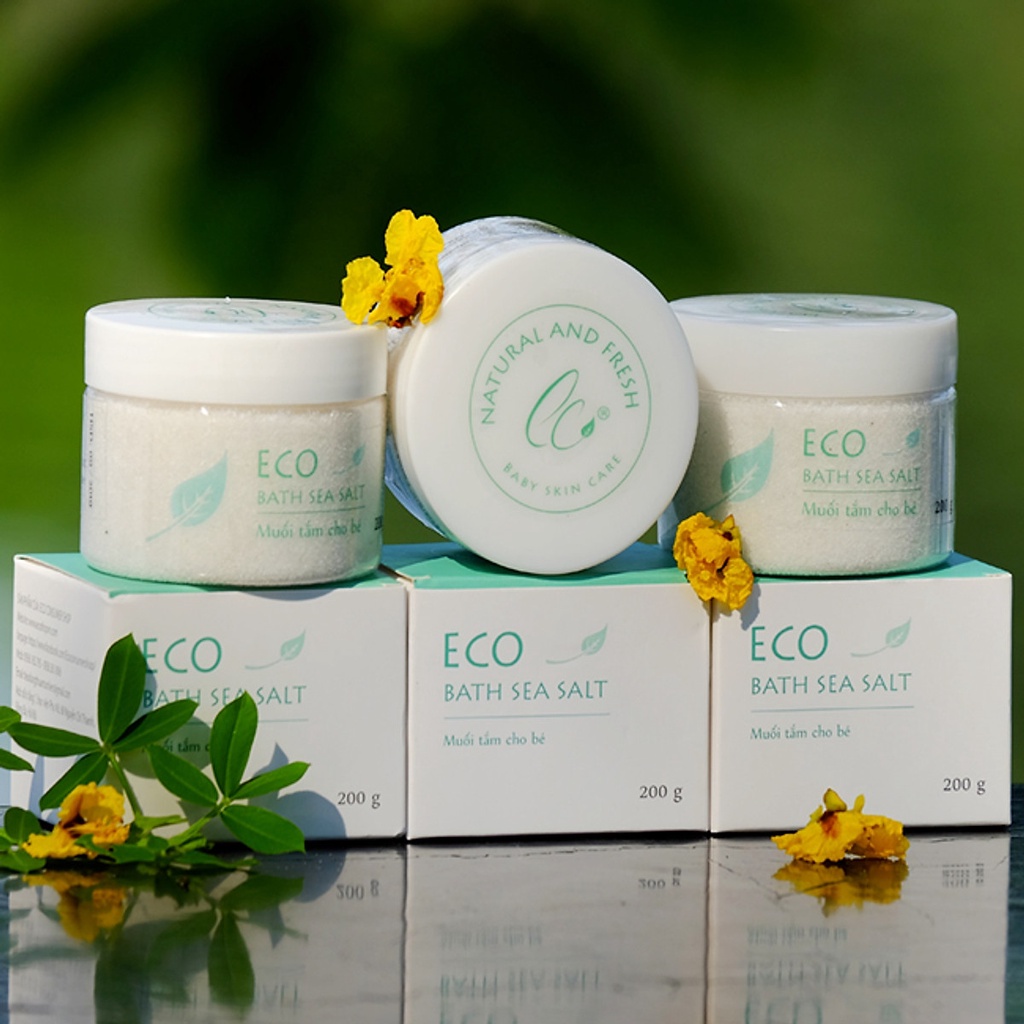 Ảnh Muối Tắm Bé Eco Sinh Dược 400g 1