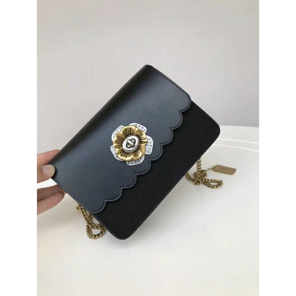 Coach bowery mini crossbody with tea rose turnlock hot sale