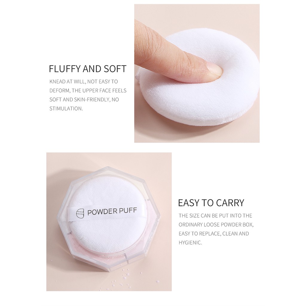 Ảnh MAANGE Bộ 6 Bông Mút Trang Điểm Dụng Ướt & Khô Chuyên Nghiệp Tròn 30g 4