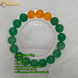 Vòng phong thủy may mắn thân tý thìn đã khai quang - chất liệu mã não tự nhiên - may mắn tài lộc