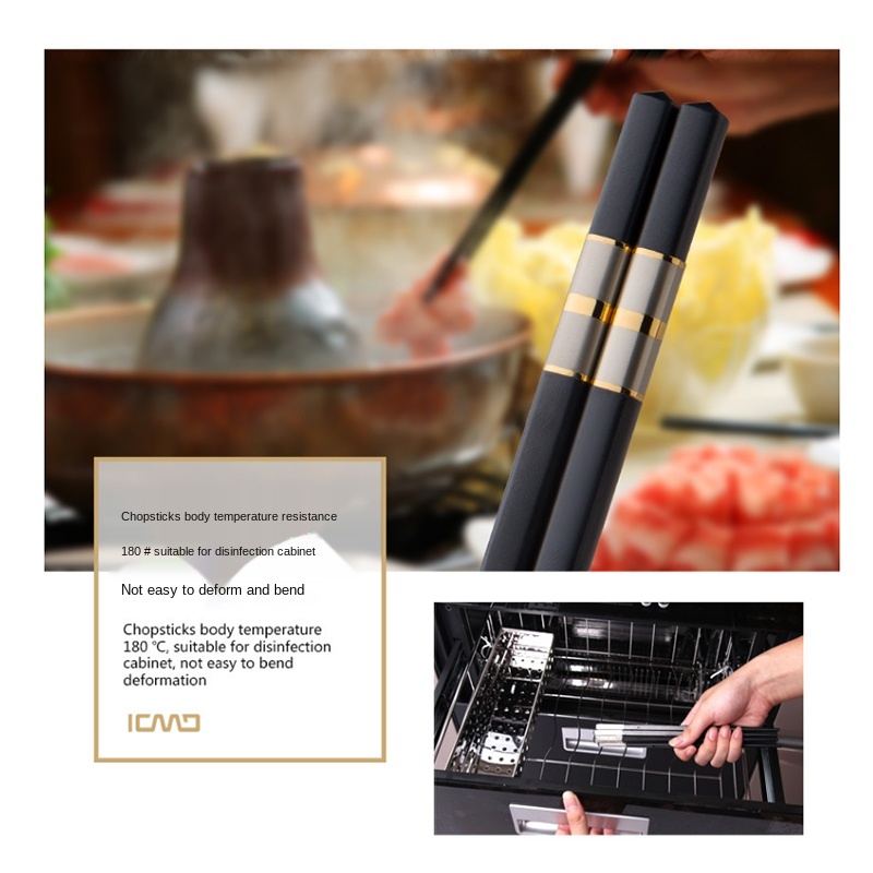 Đũa Tái Sử Dụng Sợi Thủy Tinh 10 Đôi - Reusable Fiberglass Chopsticks 10 Pairs | Đũa Nhà Hàng Nhật Bản Chuyên Dụng Sushi - Japanese Restaurant Sushi Chopsticks for Asian Cuisine