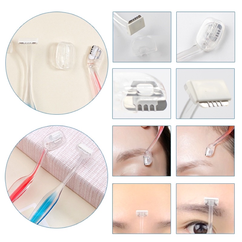 Dao Cạo Lông Mày Lưỡi Ngắn Dành Cho Nữ Kai Beautycare 11580 PELT-2B ( Set 2 Cây )