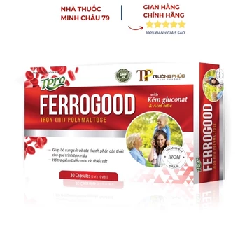 Viên uống bổ sung sắt FERROGOOD bổ máu, cải thiện tình trạng thiếu máu - Hộp 30 viên