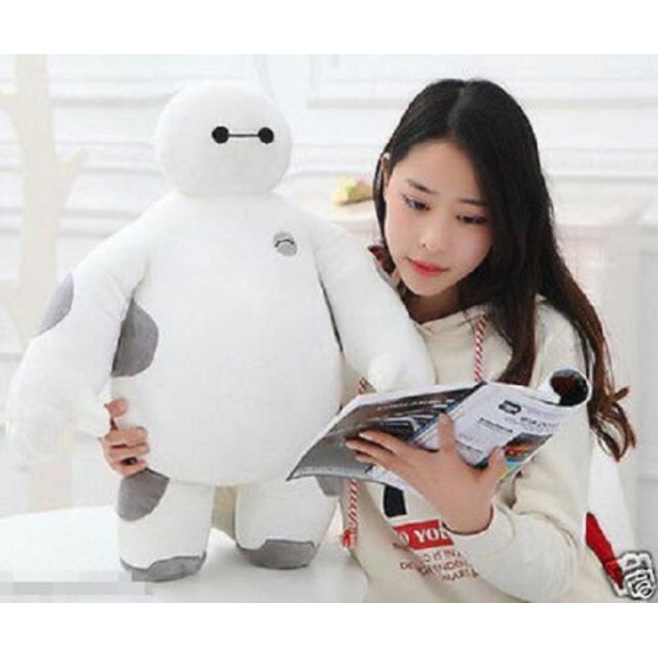Mới Trắng BIG HERO 6 BAYMAX ROBOT Sang Trọng Đồ Chơi Nhồi Bông Búp Bê Trẻ Em