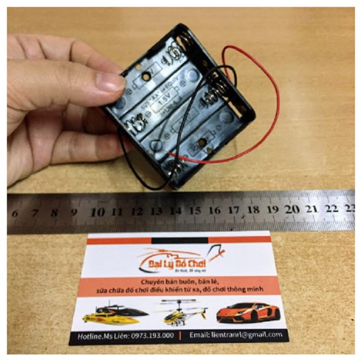 Khay pin 4 pin dùng để chế tạo đồ chơi chạy pin | Shopee Việt Nam